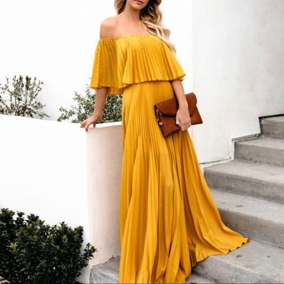 eternal love pleated maxi dress